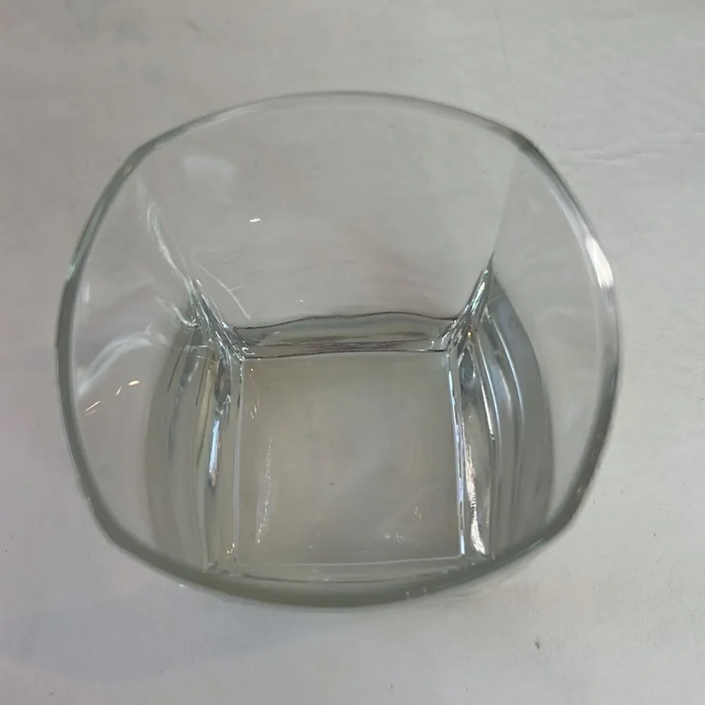 Johnny Walker Keep Walking 10 Oz Rock Glass 3 In Square 3 1/2 In Tall Scotch Bar